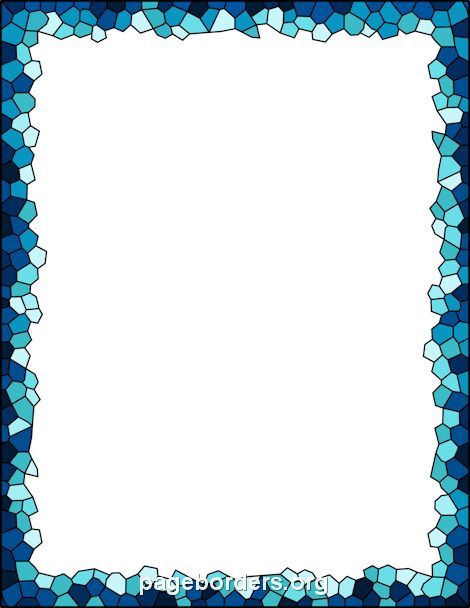 Free Mosaic Border Templates Including Printable Border Paper And Clip Art Versions. File Formats Include Gif, Jpg, Pdf, And Png. Vector Images Are Also Hdpng.com  - Border For Word, Transparent background PNG HD thumbnail