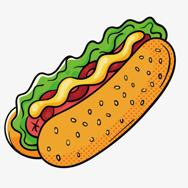 Cartoon Hot Dog, Cartoon, Hot Dog, Jam Png And Vector - Cartoon Hot Dog, Transparent background PNG HD thumbnail