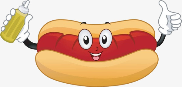 Cartoon Hot Dog Sandwiches, Free Pull, Cartoon, Hot Dog Free Png Image And Clipart - Cartoon Hot Dog, Transparent background PNG HD thumbnail