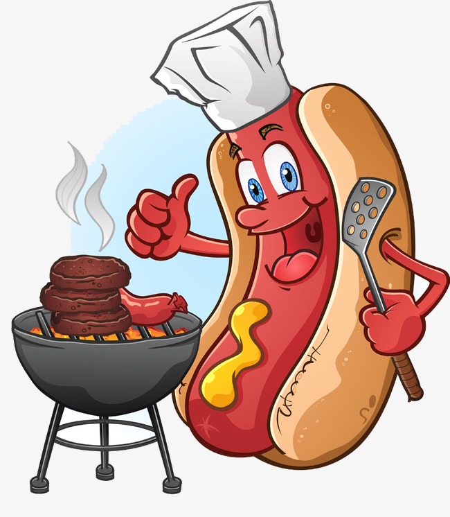 Do Barbecue Cartoon Hot Dog, Barbecue, Cartoon, Hot Dog Png And Psd - Cartoon Hot Dog, Transparent background PNG HD thumbnail