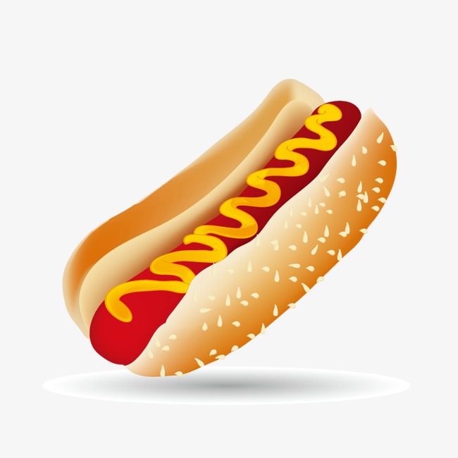 Vector Hot Dog, Fast Food, Snack, Cartoon Hot Dog Png And Vector - Cartoon Hot Dog, Transparent background PNG HD thumbnail