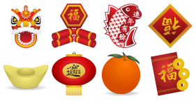 Chinese New Year Icons - Chinese New Year, Transparent background PNG HD thumbnail