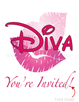 Free Printable Diva Birthday Party Invitation Set From Amazing Kids Parties Pluspng.com - Diva, Transparent background PNG HD thumbnail