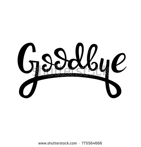 Lettering Logo: Goodbye, Hand Sketched Goodbye Lettering Typography. Hand Drawn Goodbye Lettering Sign - Goodbye, Transparent background PNG HD thumbnail