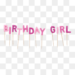 Birthday Candles, Happy Birthday, Png Picture, Candle Png Image And Clipart - Happy Birthday Girl, Transparent background PNG HD thumbnail