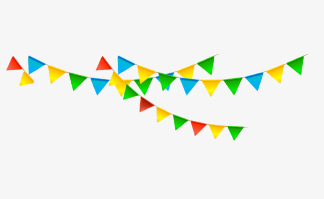 color banners pennants, Banne