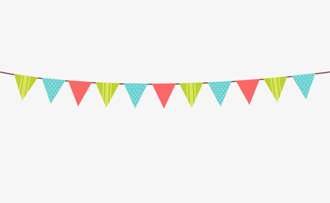 color banners pennants, Banne
