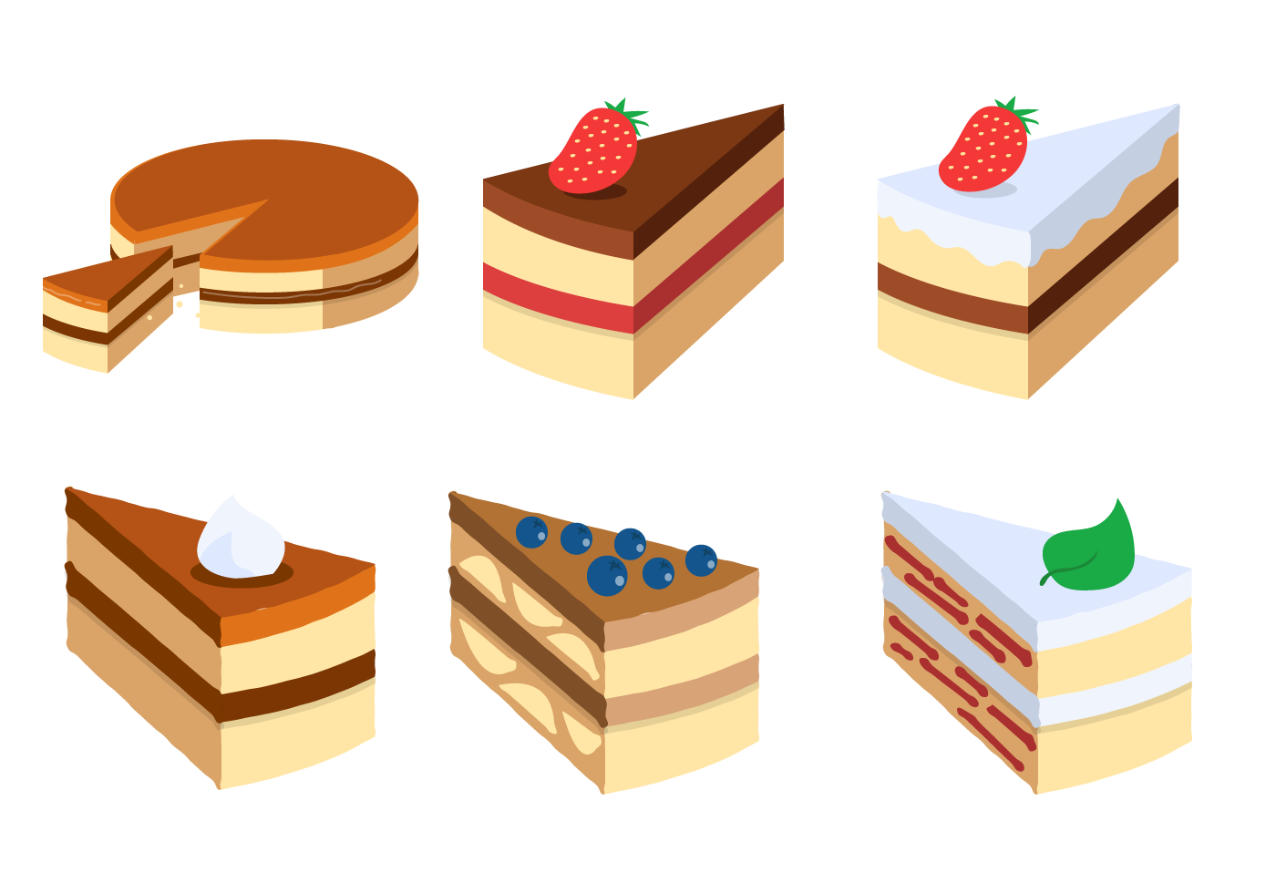 Download Slice. Cake Slice Vector Set Download Free Hdpng.com  - Cakes And Pies, Transparent background PNG HD thumbnail