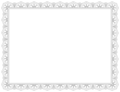 An Award Certificate Border In Silver. Free Downloads At Http://pageborders. - Certificates, Transparent background PNG HD thumbnail