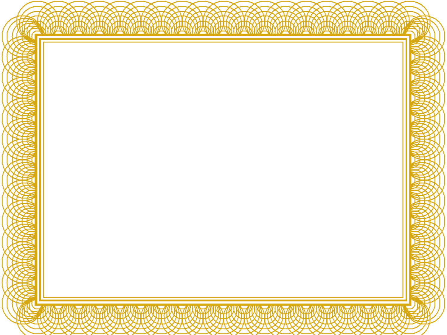 Free Printable Blank Certificate Borders Gold - Certificates, Transparent background PNG HD thumbnail