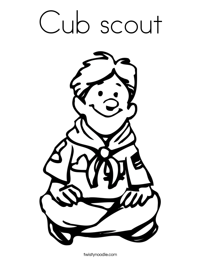 Cub Scout Coloring Page   Twisty Noodle - Cub Scouts, Transparent background PNG HD thumbnail