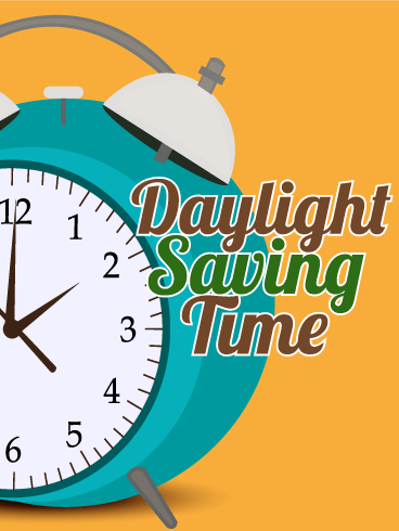 Orange Daylight Saving Time Card, Free PNG Daylight Savings Time - Free PNG