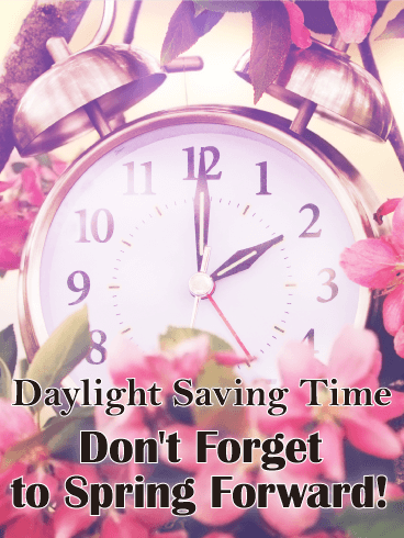 Daylight Savings Time Clipart
