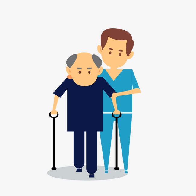 Elderly Crutches, Elderly Care, Rehabilitation, Medical Scene Png And Vector - Elderly, Transparent background PNG HD thumbnail