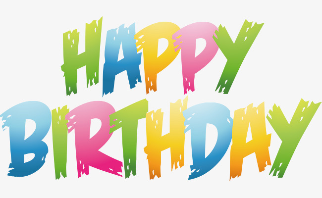 Multicolored Handwriting Happy Birthday, Vector Png, Happy Birthday, Color Art Word Png And - Feliz Cumpleanos, Transparent background PNG HD thumbnail