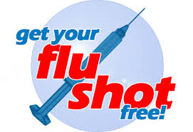 Flu vaccine cartoon publicity