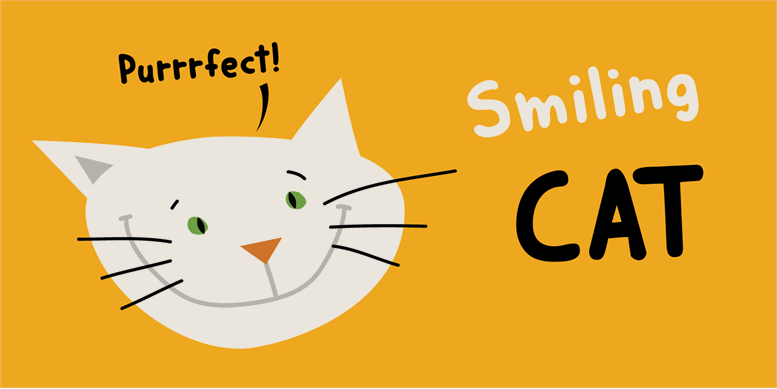 Dk Smiling Cat - Fonts, Transparent background PNG HD thumbnail