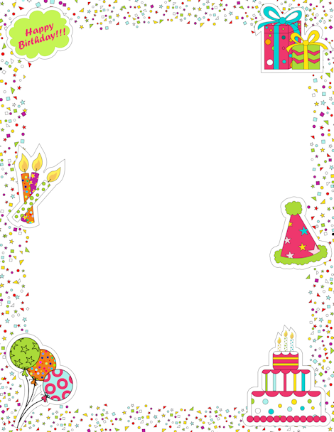 Free Png Frames And Page Borders - See 4 Best Images Of Free Printable Happy Birthday Borders. Free Printable Birthday Borders Free Birthday Page Borders Happy Birthday Border Clip Art Free Hdpng.com , Transparent background PNG HD thumbnail