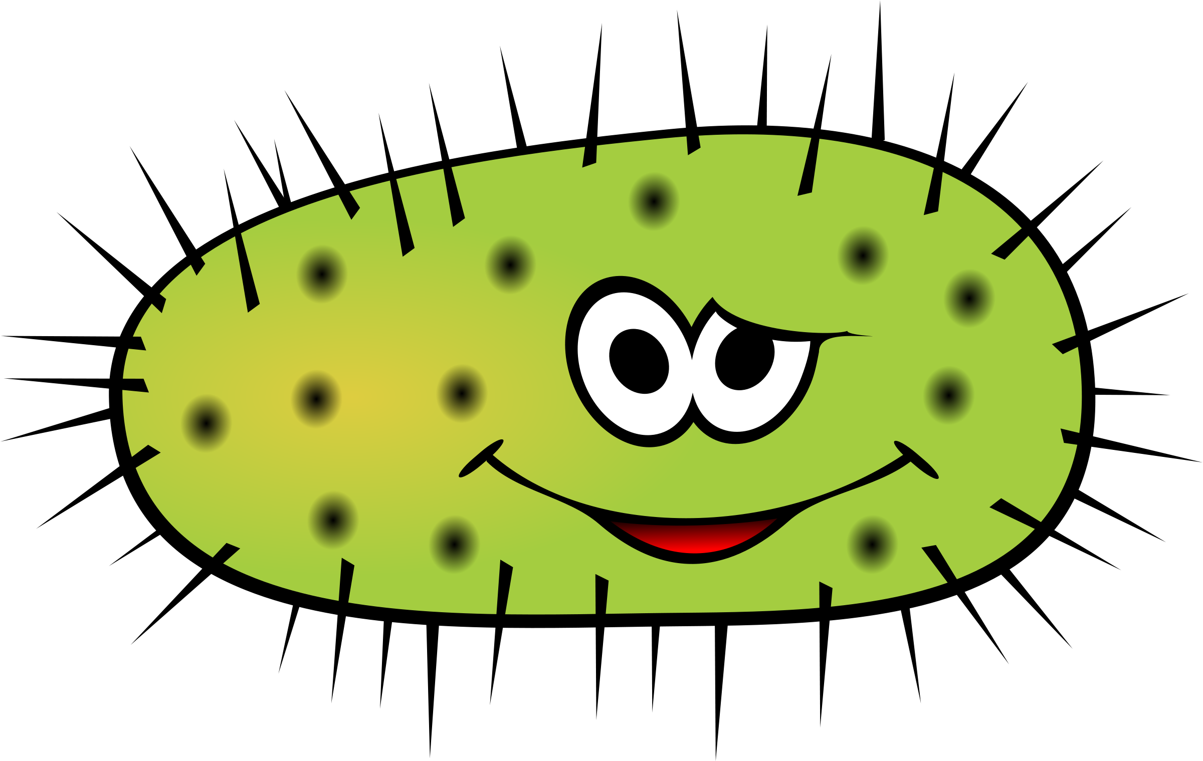 Bacteria Clipart - Germs, Transparent background PNG HD thumbnail