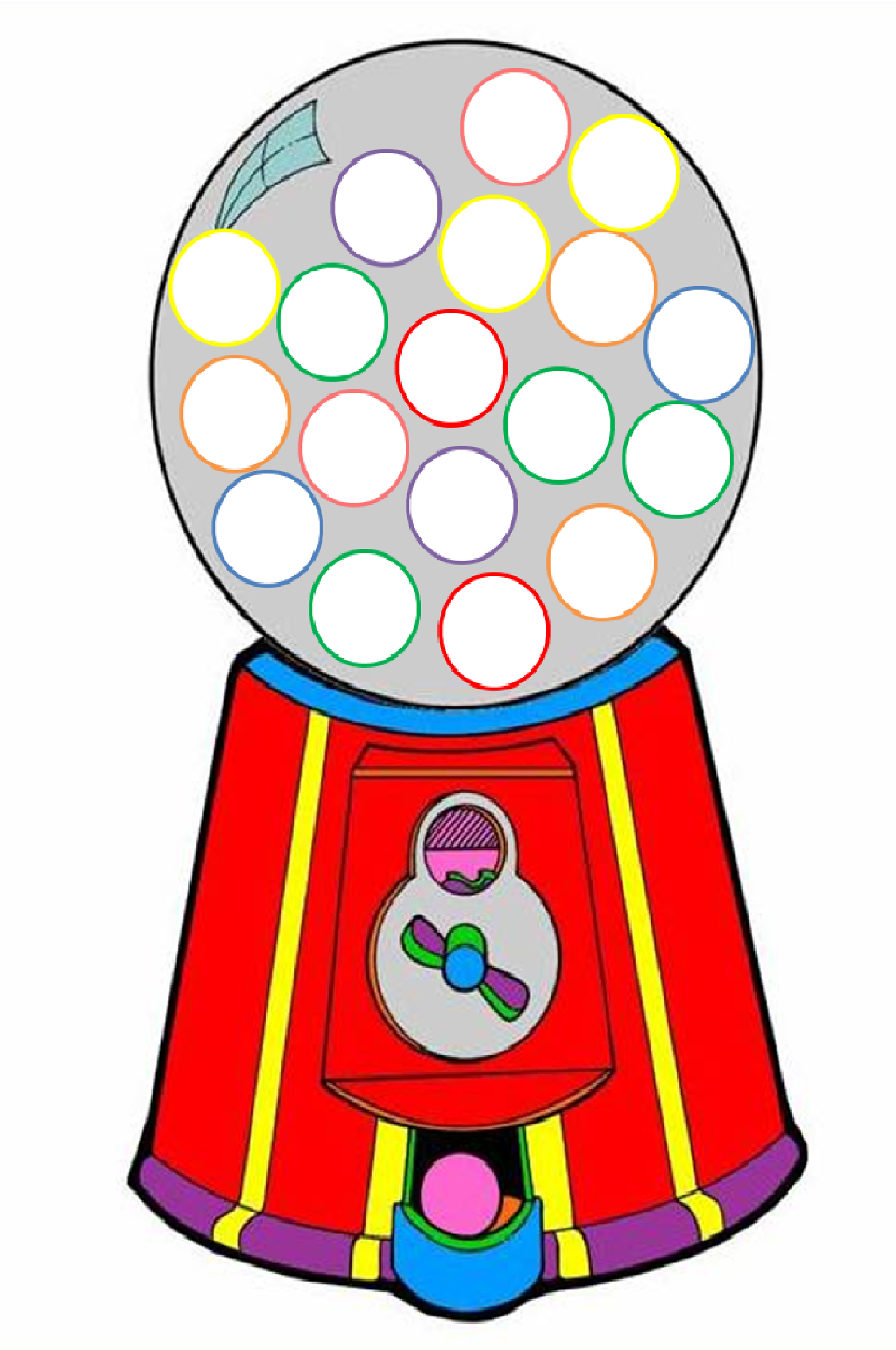 Gumball Machine Clipart - Gumball Machine, Transparent background PNG HD thumbnail