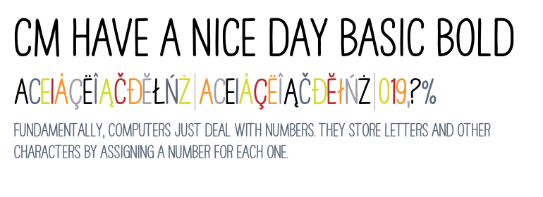 Cm Have A Nice Day Std Basic Bold - Have A Nice Day, Transparent background PNG HD thumbnail