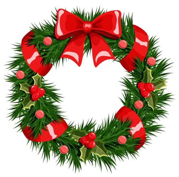 Transparent Christmas Wreath Png Clipart - Christmas Wreath, Transparent background PNG HD thumbnail