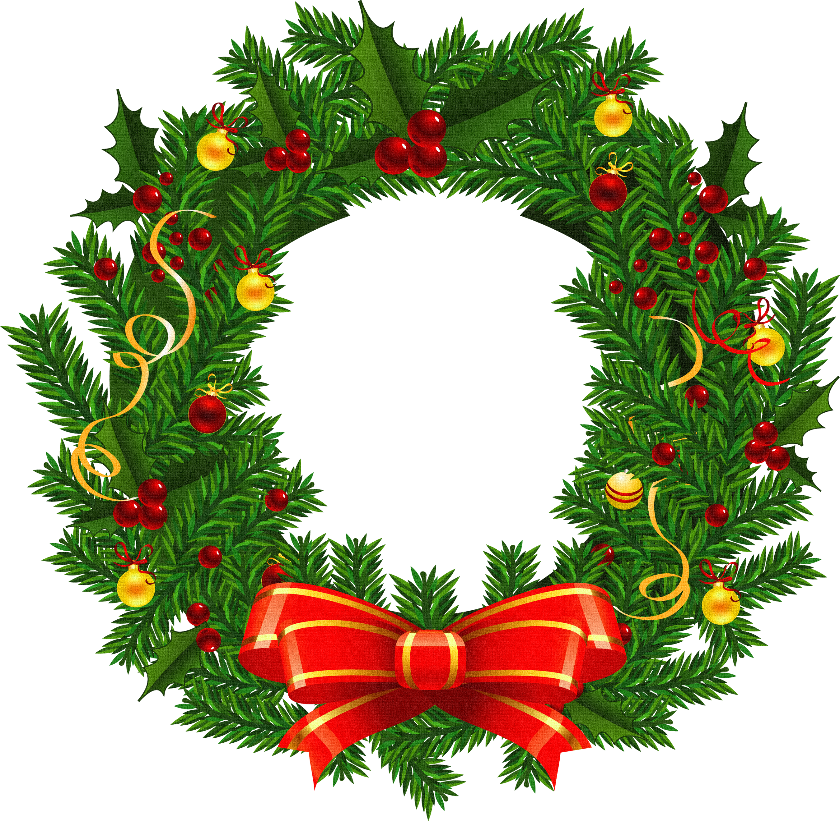 Xmas Stuff For Christmas Wreath Images Clip Art - Christmas Wreath, Transparent background PNG HD thumbnail