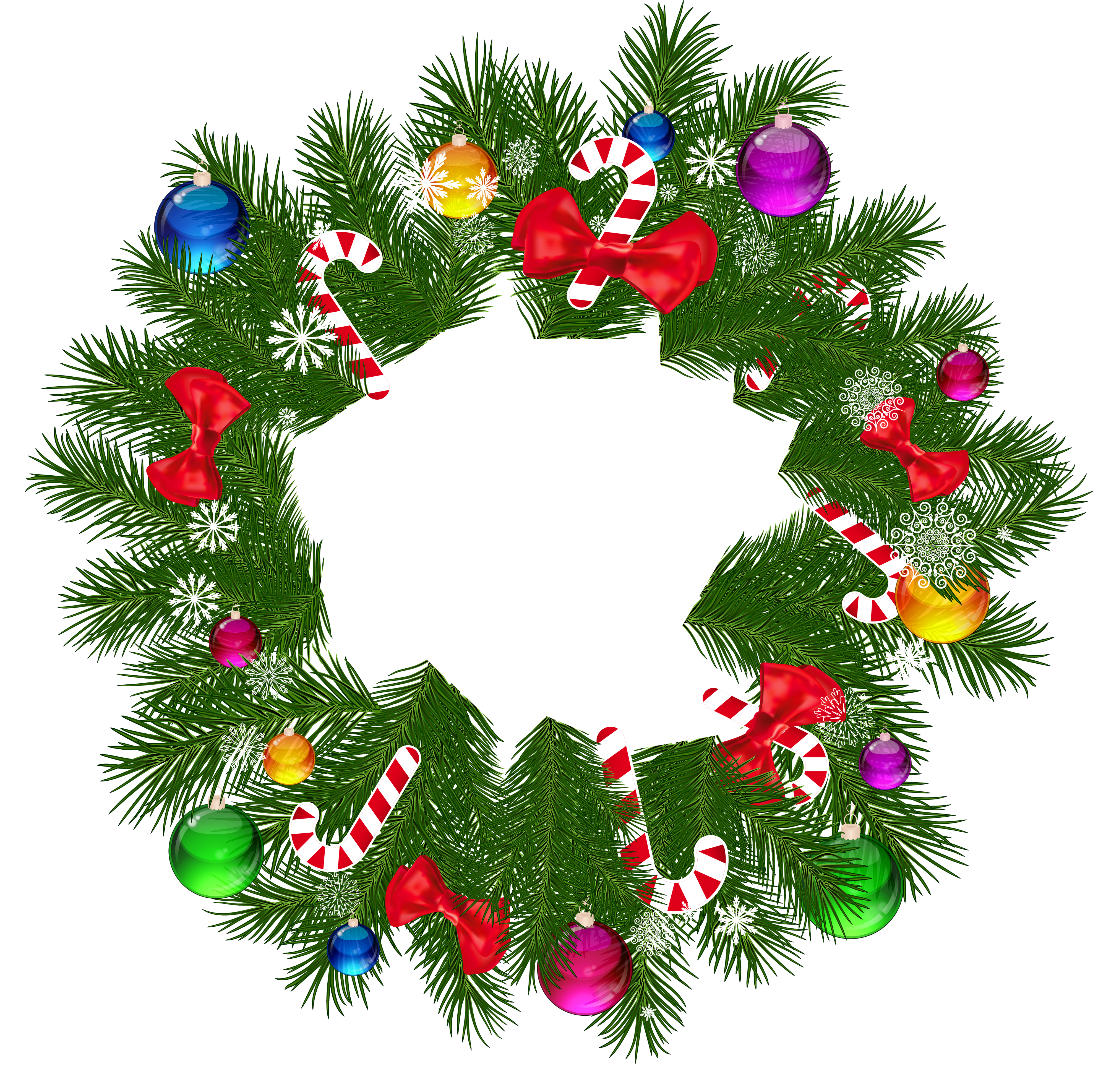 Xmas Stuff For Christmas Wreaths Clip Art - Christmas Wreath, Transparent background PNG HD thumbnail