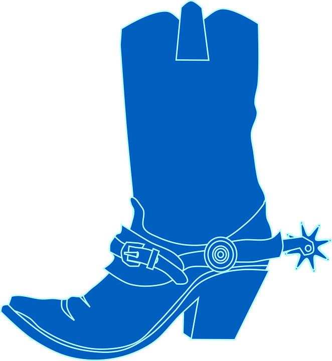 Cowboy Boots Blue Boot Footwear Wild West - Cowboy Boots, Transparent background PNG HD thumbnail