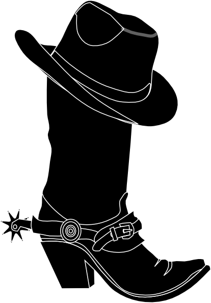 Free Png Hd Cowboy Boots - Cowboy Cowgirl Silhouette Clip Art | Use These Free Images For Your Websites, Art Projects, Transparent background PNG HD thumbnail