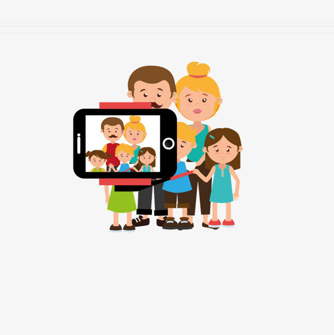 Self Hd Free Phone Buckle Creative Family Portrait, Self Phone Family Portrait, Phone Wireframes, Phone Free Png Image And Clipart - Families, Transparent background PNG HD thumbnail