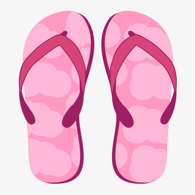 Summer Pink Slippers, Flip Flop, Pink, Summer Free Png And Vector - Flip Flops, Transparent background PNG HD thumbnail