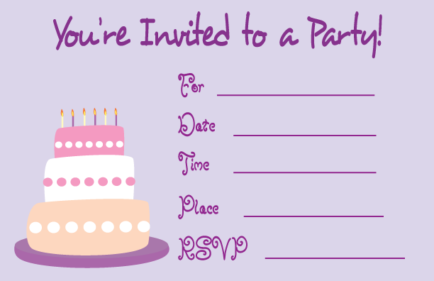 Birthday Invitations Free Download - For Birthday Invitations, Transparent background PNG HD thumbnail
