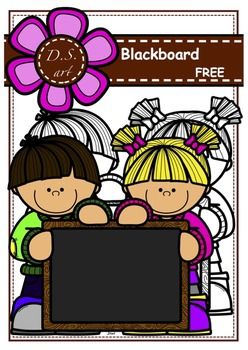 Free Blackboard Digital Clipart (Color And Blacku0026White) - For Educational Use, Transparent background PNG HD thumbnail