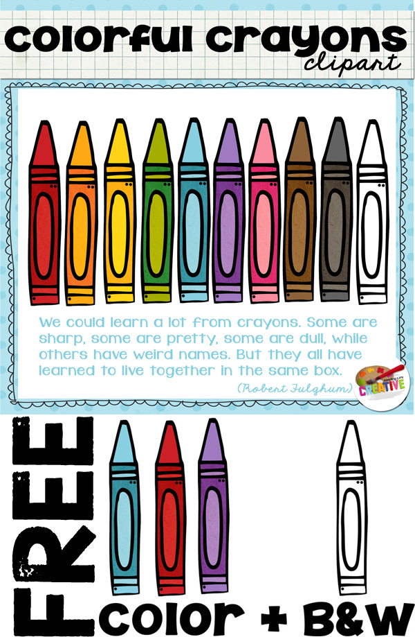 FREE crayon clip art in high quality PNG files for personal and educationaluse., Free PNG HD For Educational Use - Free PNG