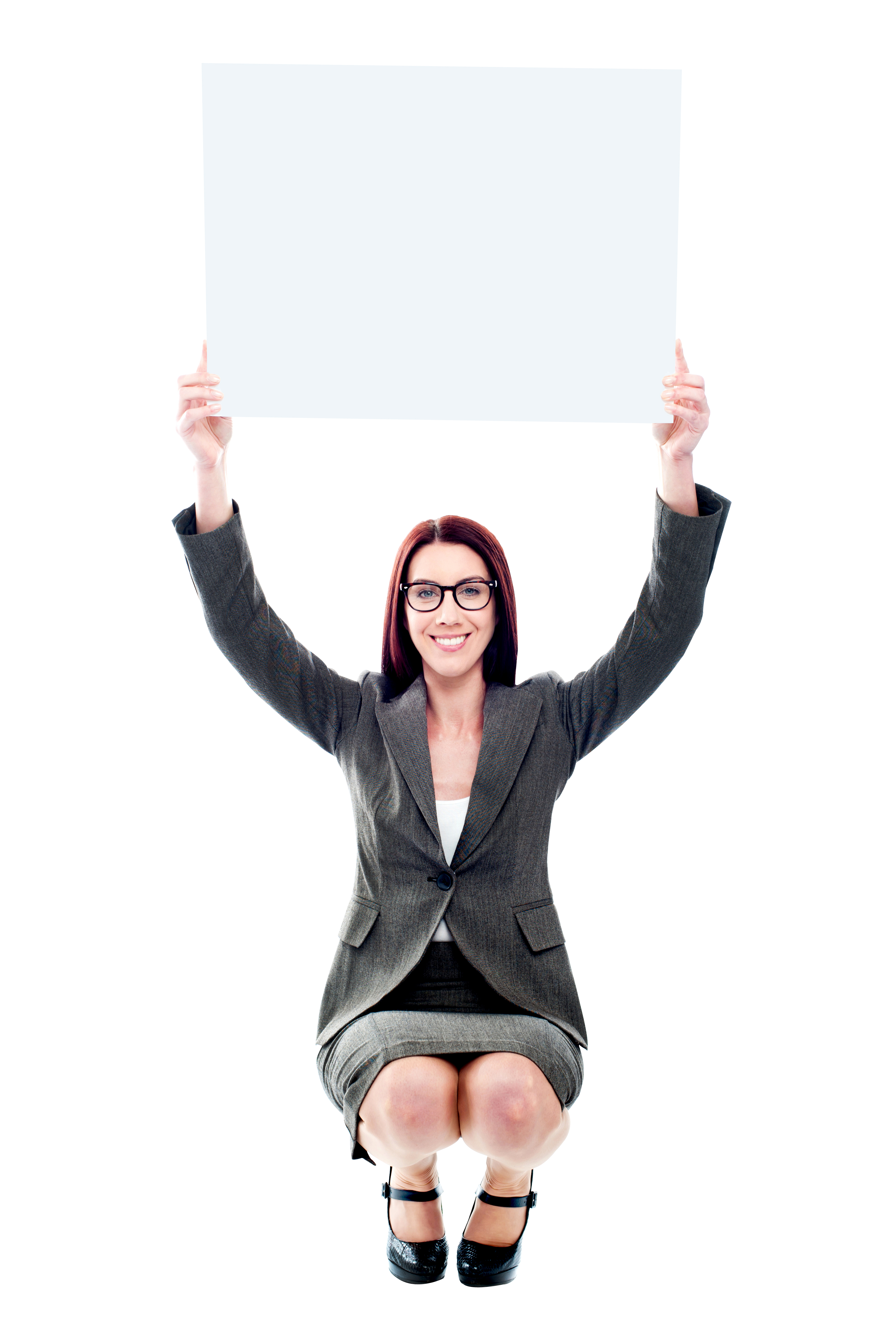 Girl Holding Banner Free Commercial Use Png Image - Images For Commercial Use, Transparent background PNG HD thumbnail
