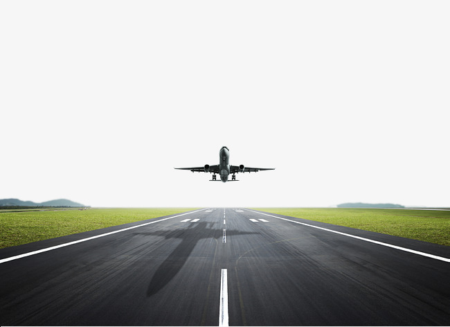 Runway Take Off The Plane Hd Picture, Grassland, Green Grass, Big Passenger Plane - Planes, Transparent background PNG HD thumbnail
