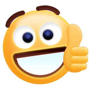 Free Thumbs Up Emoji Sticker - Smiley Face Thumbs Up, Transparent background PNG HD thumbnail