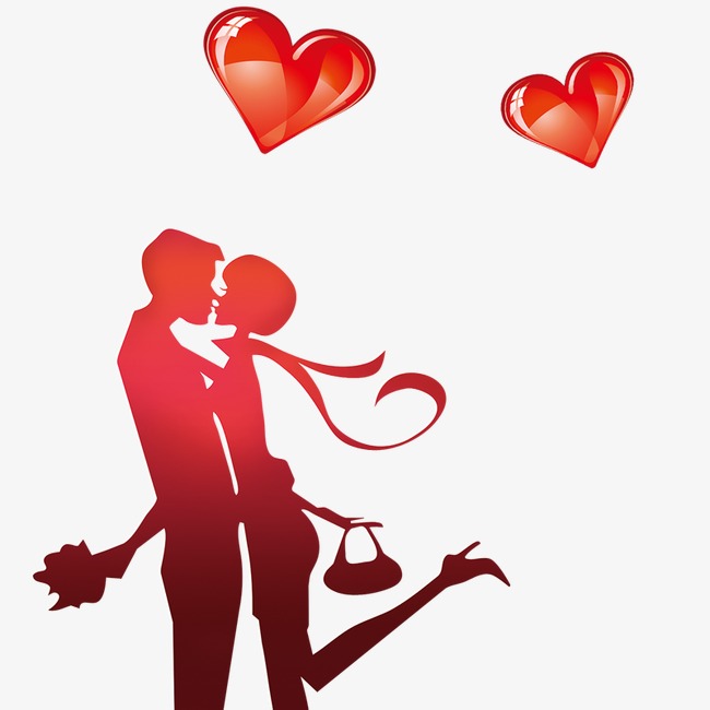 Free Png Hd Valentines Day - Valentine Creative Couple, Creative Valentine\u0027S Day, Ornament, Decoration Free Png And Psd, Transparent background PNG HD thumbnail