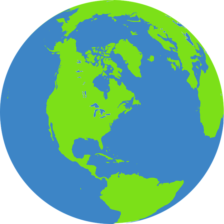 Globe, Earth, World, Map, Blue, Green, Water, Ocean - World Globe, Transparent background PNG HD thumbnail