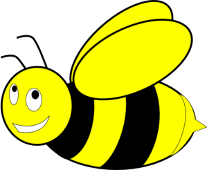 Black And Yellow Honey Bee Clip Art - Honey Bee, Transparent background PNG HD thumbnail