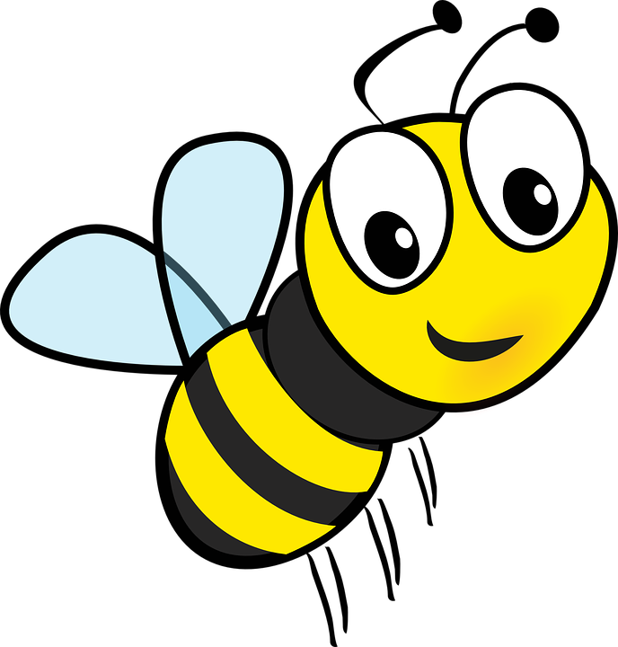 Honey, Bee, Flying, Insect, Honeybee, Buzz, Cartoon - Honey Bee, Transparent background PNG HD thumbnail
