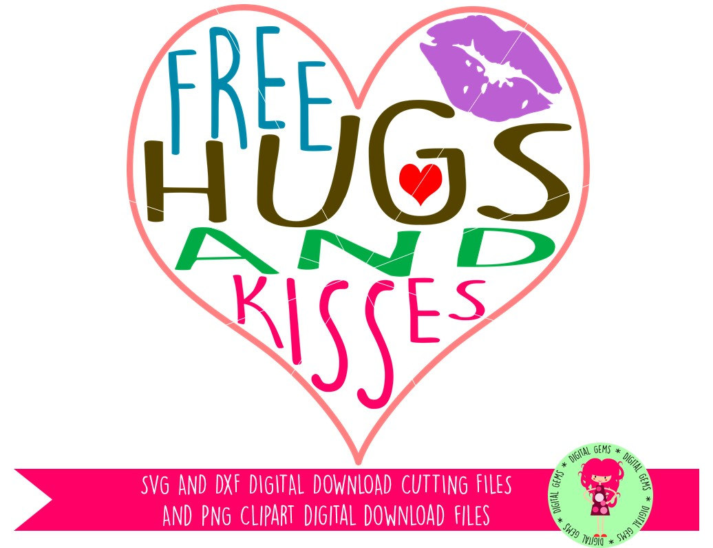 Free Hugs And Kisses, Baby / Child Svg / Dxf Cutting File For Cricut Design - Hugs And Kisses, Transparent background PNG HD thumbnail