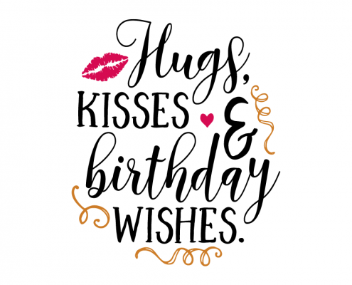 Free Svg Cut File   Hugs, Kisses U0026 Birthday Wishes - Hugs And Kisses, Transparent background PNG HD thumbnail