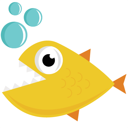 Hungry Fish Svg Cut File For Scrapbooking Fish Svg File Free Svgs Free Svg Cuts Cute Svg Files - Hungry, Transparent background PNG HD thumbnail