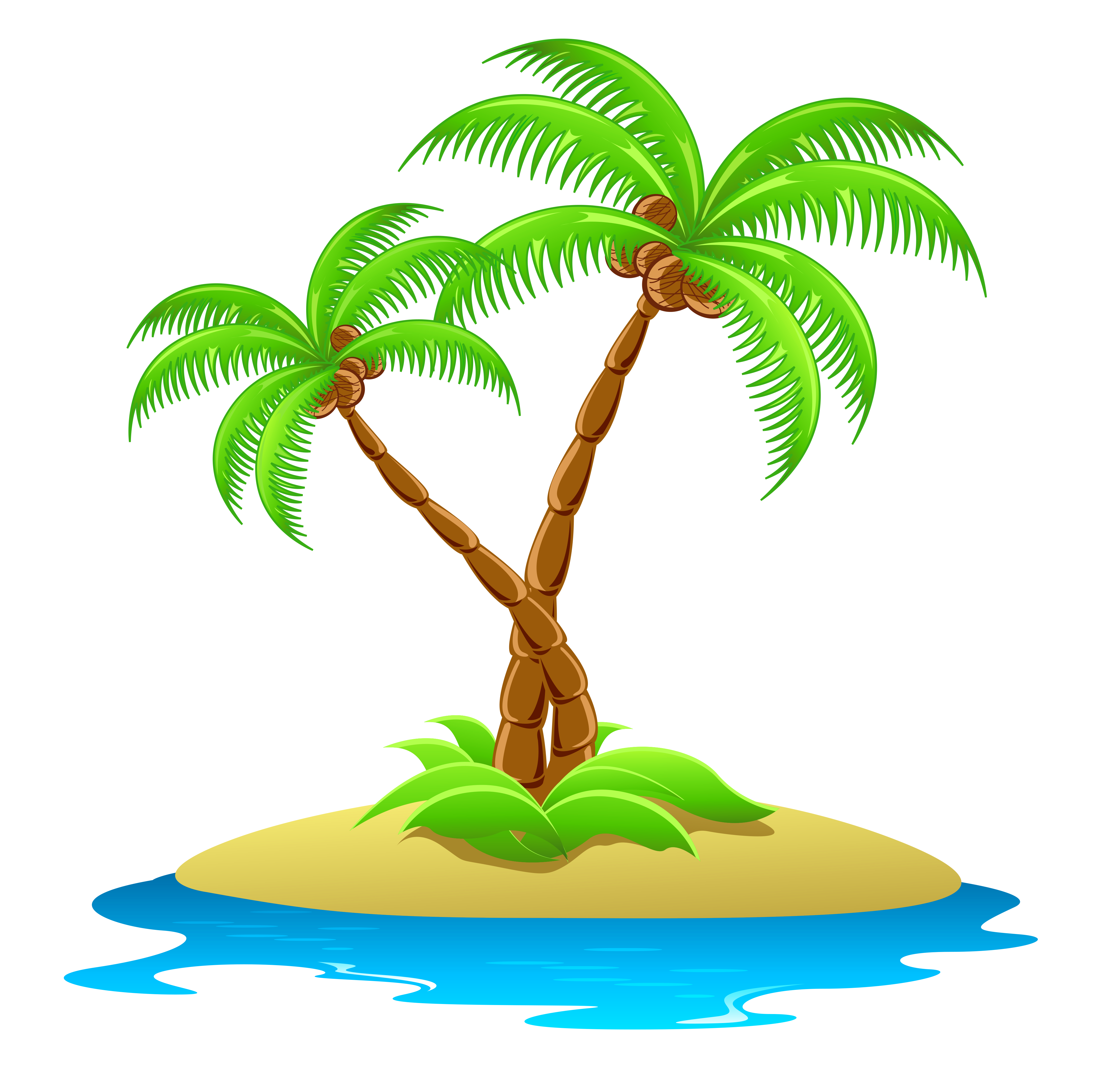 Tropical Island Clip Art