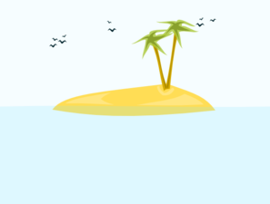 Tropical Island Clip Art - Island, Transparent background PNG HD thumbnail