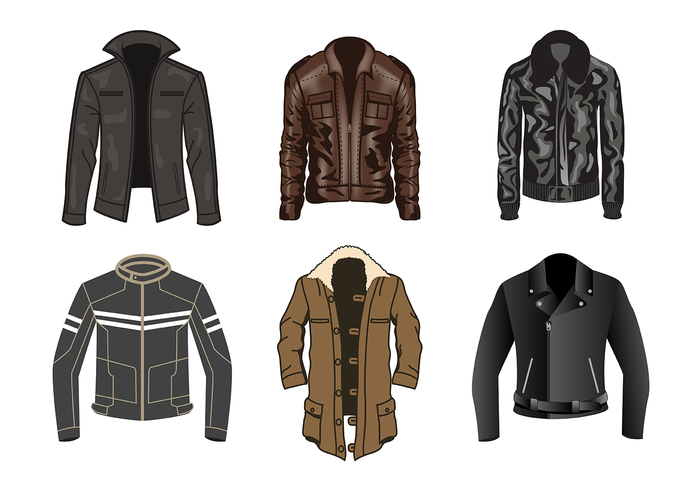 Free Leather Jacket Vector - Jacket, Transparent background PNG HD thumbnail