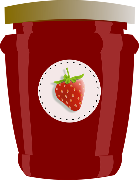Strawberry, Jar, Jam, Jelly, Preserves, Label - Jam, Transparent background PNG HD thumbnail