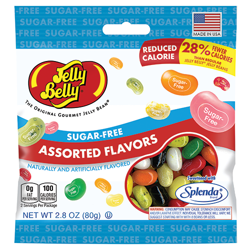 Jelly Belly Sugar Free Assorted Flavors Jelly Beans   2.8 Oz. Bag - Jelly, Transparent background PNG HD thumbnail